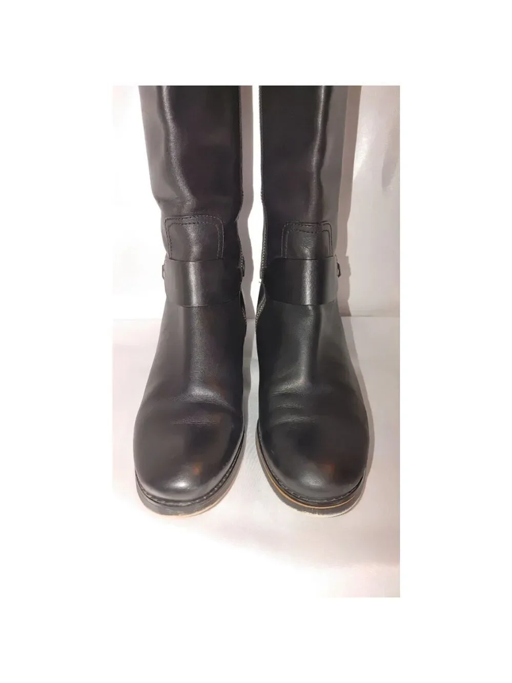 Michael Kors Fulton Harness Leather Boot Size 8M